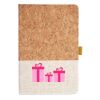 Cork And Heathered Fabric Hardcover Journal 5.5" X 8.25" Thumbnail