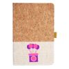 Cork And Heathered Fabric Hardcover Journal 5.5" X 8.25" Thumbnail