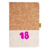 Cork And Heathered Fabric Hardcover Journal 5.5" X 8.25" Thumbnail