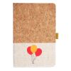 Cork And Heathered Fabric Hardcover Journal 5.5" X 8.25" Thumbnail