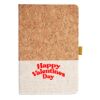 Cork And Heathered Fabric Hardcover Journal 5.5" X 8.25" Thumbnail