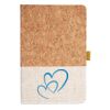 Cork And Heathered Fabric Hardcover Journal 5.5" X 8.25" Thumbnail