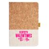 Cork And Heathered Fabric Hardcover Journal 5.5" X 8.25" Thumbnail