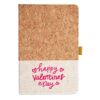 Cork And Heathered Fabric Hardcover Journal 5.5" X 8.25" Thumbnail