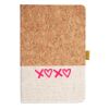 Cork And Heathered Fabric Hardcover Journal 5.5" X 8.25" Thumbnail