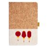 Cork And Heathered Fabric Hardcover Journal 5.5" X 8.25" Thumbnail