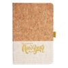 Cork And Heathered Fabric Hardcover Journal 5.5" X 8.25" Thumbnail