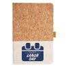 Cork And Heathered Fabric Hardcover Journal 5.5" X 8.25" Thumbnail