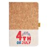 Cork And Heathered Fabric Hardcover Journal 5.5" X 8.25" Thumbnail
