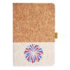 Cork And Heathered Fabric Hardcover Journal 5.5" X 8.25" Thumbnail