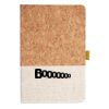 Cork And Heathered Fabric Hardcover Journal 5.5" X 8.25" Thumbnail