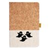 Cork And Heathered Fabric Hardcover Journal 5.5" X 8.25" Thumbnail