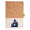 Cork And Heathered Fabric Hardcover Journal 5.5" X 8.25" Thumbnail