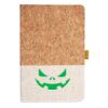Cork And Heathered Fabric Hardcover Journal 5.5" X 8.25" Thumbnail