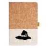 Cork And Heathered Fabric Hardcover Journal 5.5" X 8.25" Thumbnail