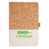 Cork And Heathered Fabric Hardcover Journal 5.5" X 8.25" Thumbnail