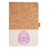 Cork And Heathered Fabric Hardcover Journal 5.5" X 8.25" Thumbnail