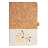 Cork And Heathered Fabric Hardcover Journal 5.5" X 8.25" Thumbnail