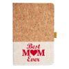 Cork And Heathered Fabric Hardcover Journal 5.5" X 8.25" Thumbnail