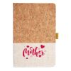 Cork And Heathered Fabric Hardcover Journal 5.5" X 8.25" Thumbnail
