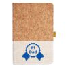 Cork And Heathered Fabric Hardcover Journal 5.5" X 8.25" Thumbnail