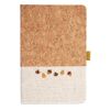 Cork And Heathered Fabric Hardcover Journal 5.5" X 8.25" Thumbnail
