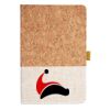 Cork And Heathered Fabric Hardcover Journal 5.5" X 8.25" Thumbnail