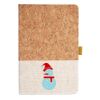 Cork And Heathered Fabric Hardcover Journal 5.5" X 8.25" Thumbnail