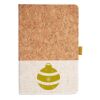 Cork And Heathered Fabric Hardcover Journal 5.5" X 8.25" Thumbnail