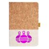 Cork And Heathered Fabric Hardcover Journal 5.5" X 8.25" Thumbnail