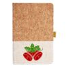 Cork And Heathered Fabric Hardcover Journal 5.5" X 8.25" Thumbnail