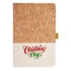 Cork And Heathered Fabric Hardcover Journal 5.5" X 8.25" Thumbnail