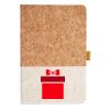 Cork And Heathered Fabric Hardcover Journal 5.5" X 8.25" Thumbnail