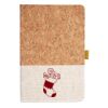 Cork And Heathered Fabric Hardcover Journal 5.5" X 8.25" Thumbnail