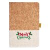 Cork And Heathered Fabric Hardcover Journal 5.5" X 8.25" Thumbnail