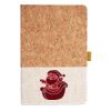 Cork And Heathered Fabric Hardcover Journal 5.5" X 8.25" Thumbnail