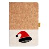 Cork And Heathered Fabric Hardcover Journal 5.5" X 8.25" Thumbnail