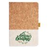 Cork And Heathered Fabric Hardcover Journal 5.5" X 8.25" Thumbnail