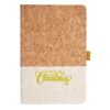 Cork And Heathered Fabric Hardcover Journal 5.5" X 8.25" Thumbnail