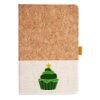 Cork And Heathered Fabric Hardcover Journal 5.5" X 8.25" Thumbnail