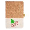 Cork And Heathered Fabric Hardcover Journal 5.5" X 8.25" Thumbnail