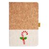 Cork And Heathered Fabric Hardcover Journal 5.5" X 8.25" Thumbnail