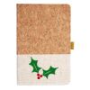 Cork And Heathered Fabric Hardcover Journal 5.5" X 8.25" Thumbnail