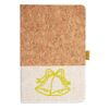 Cork And Heathered Fabric Hardcover Journal 5.5" X 8.25" Thumbnail