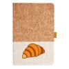 Cork And Heathered Fabric Hardcover Journal 5.5" X 8.25" Thumbnail