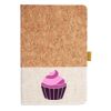 Cork And Heathered Fabric Hardcover Journal 5.5" X 8.25" Thumbnail