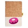 Cork And Heathered Fabric Hardcover Journal 5.5" X 8.25" Thumbnail