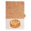 Cork And Heathered Fabric Hardcover Journal 5.5" X 8.25" Thumbnail