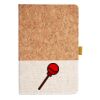 Cork And Heathered Fabric Hardcover Journal 5.5" X 8.25" Thumbnail