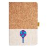 Cork And Heathered Fabric Hardcover Journal 5.5" X 8.25" Thumbnail
